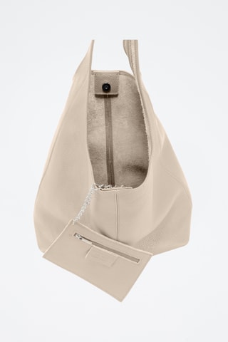 Sac à main en cuir Tarquinia - Beige