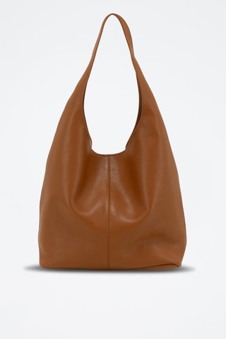 Sac à main en cuir Tarquinia - Marron