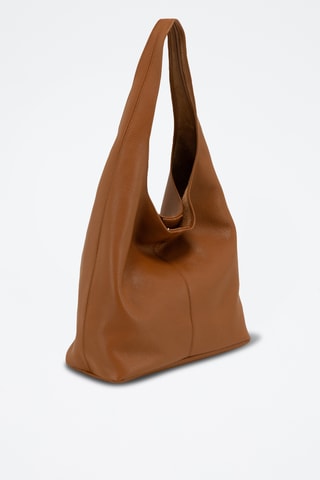 Sac à main en cuir Tarquinia - Marron