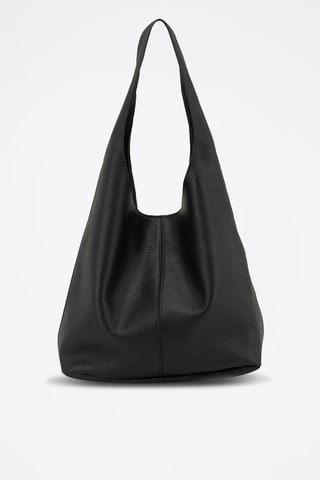 Sac à main en cuir Tarquinia - Noir