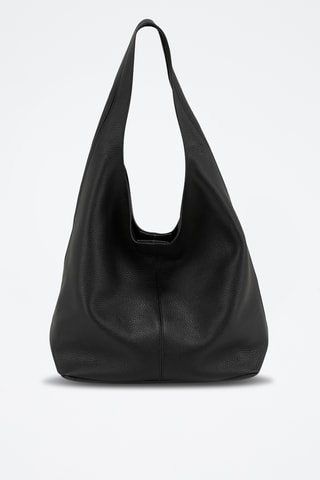 Sac à main en cuir Tarquinia - Noir