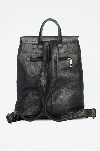 Sac à dos en cuir Montichiari - Noir