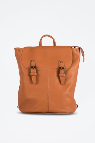 Sac à dos en cuir Montichiari - Marron