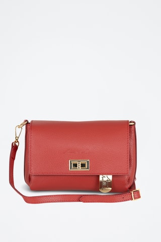 Sac bandoulière en cuir Matalia - Rouge