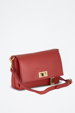 Sac bandoulière en cuir Matalia - Rouge