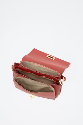Sac bandoulière en cuir Matalia - Rouge