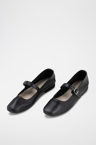 Babies en cuir Ippolica - Noir