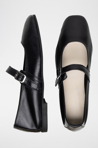 Babies en cuir Ippolica - Noir