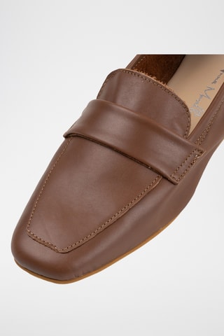 Mocassins en cuir Lucredella - Marron