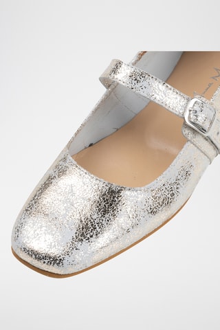 Babies en cuir Grenevelia - Argenté