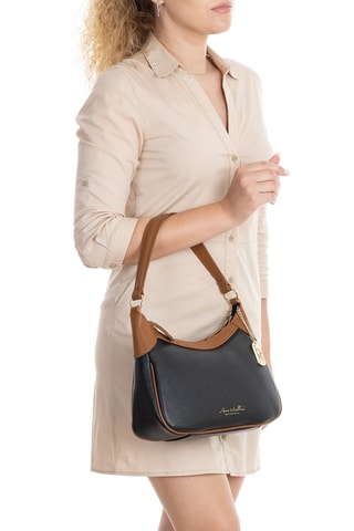 Sac porté épaule en cuir Sabbatina - Noir