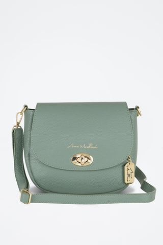 Sac bandoulière en cuir Iseppa - Vert clair