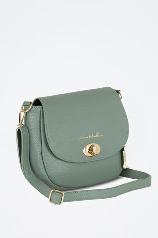 Sac bandoulière en cuir Iseppa - Vert clair