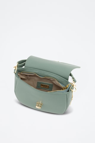 Sac bandoulière en cuir Iseppa - Vert clair