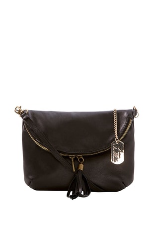 Sac bandoulière en cuir Alice - Noir