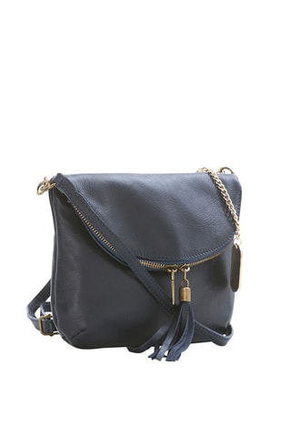 Sac bandoulière en cuir Alice - Bleu