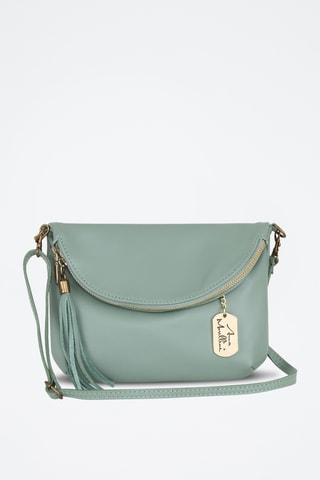 Sac bandoulière en cuir Alice - Vert clair