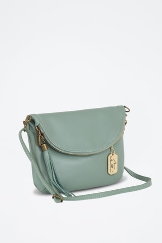 Sac bandoulière en cuir Alice - Vert clair