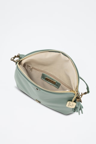 Sac bandoulière en cuir Alice - Vert clair