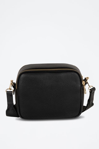 Sac bandoulière en cuir Aldina - Noir