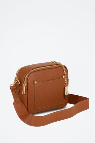 Sac bandoulière en cuir Aldina - Marron