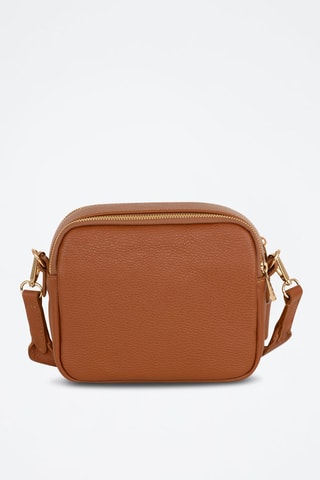 Sac bandoulière en cuir Aldina - Marron