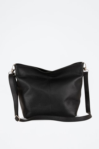 Sac bandoulière en cuir Trapani - Noir