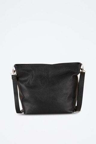 Sac bandoulière en cuir Trapani - Noir