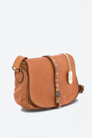 Sac bandoulière en cuir Luigia - Argenté, doré et marron