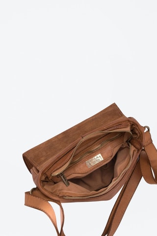 Sac bandoulière en cuir Luigia - Argenté, doré et marron