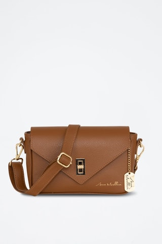 Sac bandoulière en cuir Terina - Marron