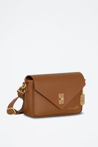 Sac bandoulière en cuir Terina - Marron