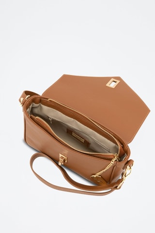 Sac bandoulière en cuir Terina - Marron
