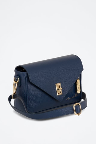 Sac bandoulière en cuir Terina - Bleu