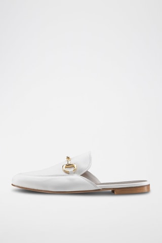 Mules en cuir Giulisa - Anna Morellini - Blanc et doré