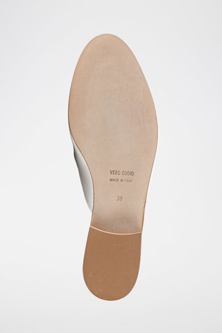 Mules en cuir Giulisa - Anna Morellini - Blanc et doré