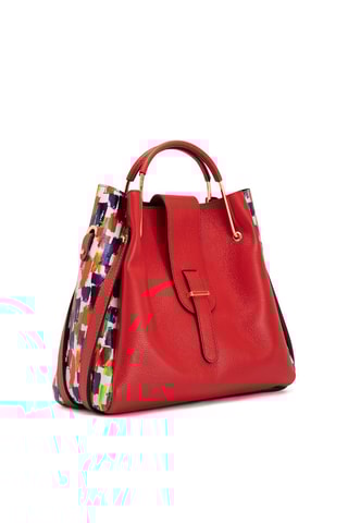 Sac à main en cuir Anna Signature \#016 - Anna Morellini - Rouge