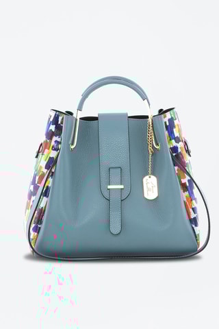 Sac à main en cuir Anna Signature \#016 - Anna Morellini - Bleu