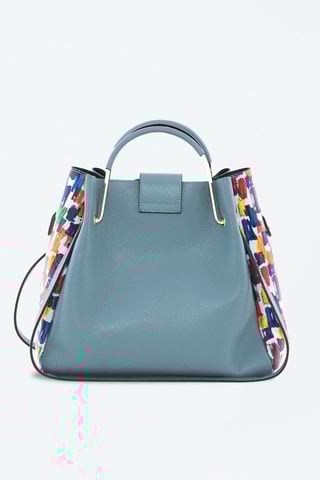 Sac à main en cuir Anna Signature \#016 - Anna Morellini - Bleu