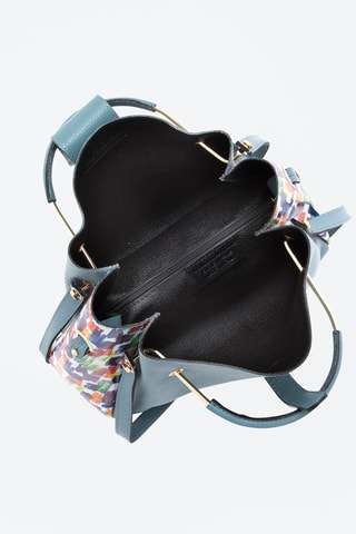 Sac à main en cuir Anna Signature \#016 - Anna Morellini - Bleu