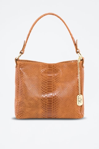 Sac porté épaule en cuir Dania - Anna Morellini - Marron