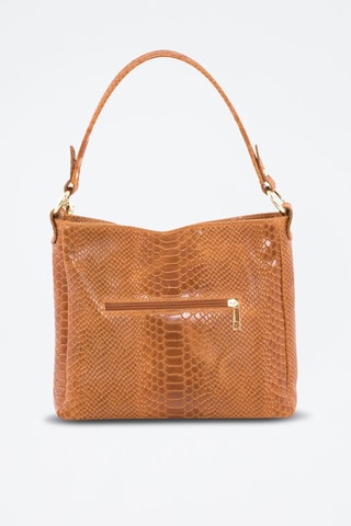 Sac porté épaule en cuir Dania - Anna Morellini - Marron