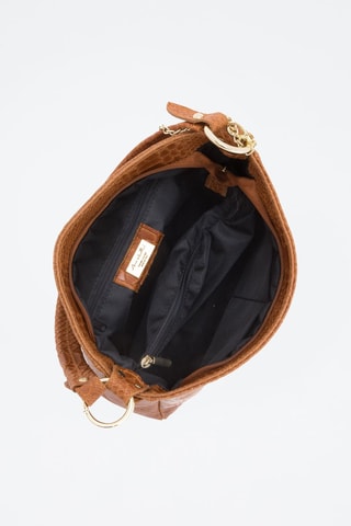 Sac porté épaule en cuir Dania - Anna Morellini - Marron