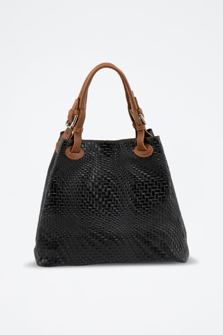 Cabas en cuir Sarzana - Noir