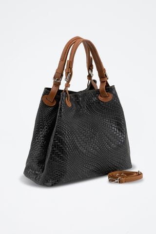 Cabas en cuir Sarzana - Noir