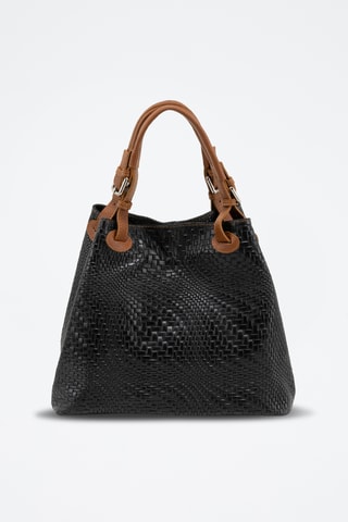 Cabas en cuir Sarzana - Noir