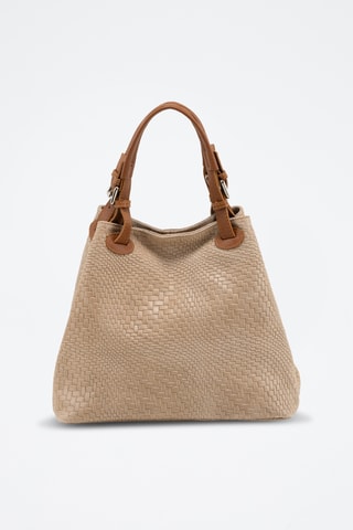 Cabas en cuir Sarzana - Beige