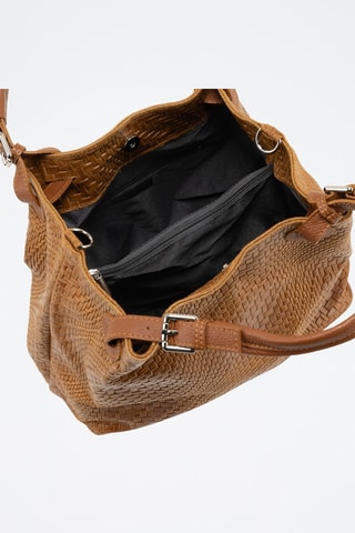 Cabas en cuir Sarzana - Marron