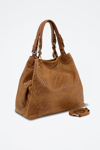 Cabas en cuir Sarzana - Marron