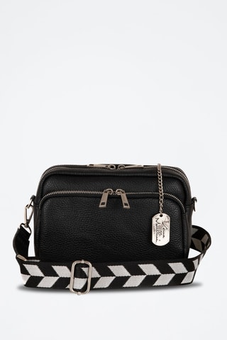 Sac bandoulière en cuir Erminia - Anna Morellini - Noir